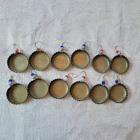 NWT HAND MADE Natural light earrings - Picture 3 of 6